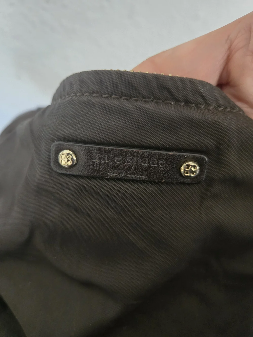 kate spade Black Hobo Shoulder Bag with Knotted Side Details